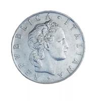 Moneta antica 50 lire 1976