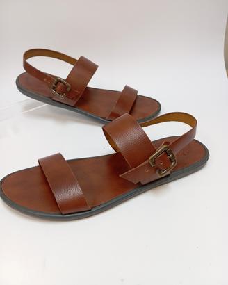 sandali artigianali uomo vera pelle 44