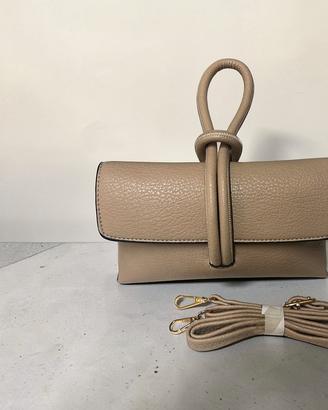 Borsa elegante beige da donna con tracolla – nuova