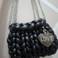 borsa marshmallow nera