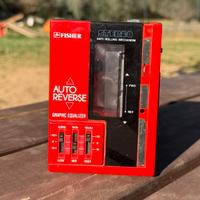 Riproduttore di cassette portatile fisher vintage