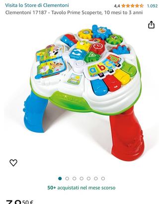 Tavolo prime scoperte Clementoni