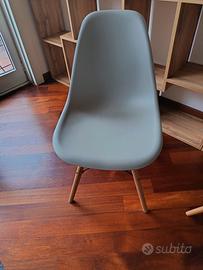 6 sedie color tortora