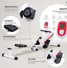 Vogatore SportPlus per uso domestico pieghevole