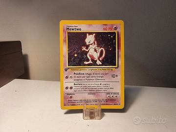 carta pokemon Mewtwo Base Set ITA 1st 1a Prima edi