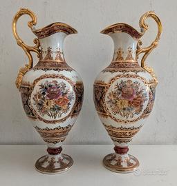 Coppia di Vasi Anfora / Anforette in Ceramica