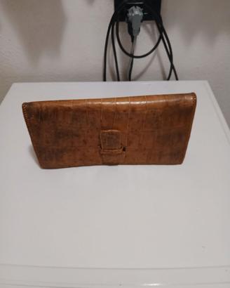 Pochette in pelle di pitone