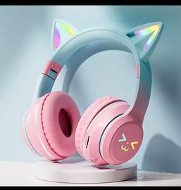 Cuffie gatto a Led Multicolore