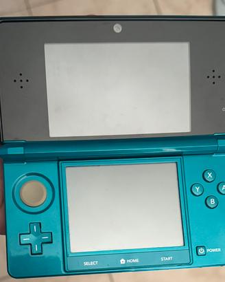Nintendo 3ds blu acqua