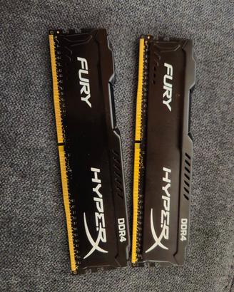 Ram Kingston Hyperx fury ddr4 