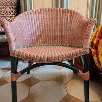 Poltrona per adulti in bambu/midollino/vimini