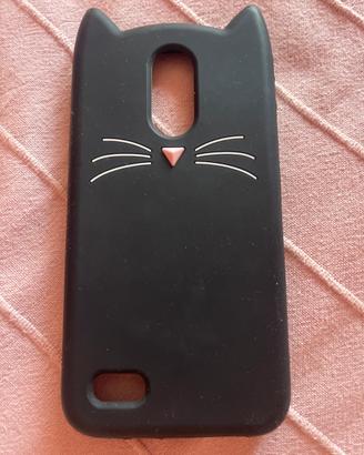 Cover per Lg k 10 gatto nero