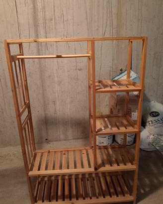 scaffale in legno 