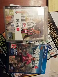 Fifa10 e faircry4 limited edition per ps4