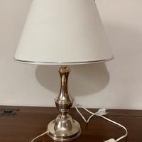 Lampada da tavolo in argento, anni’90