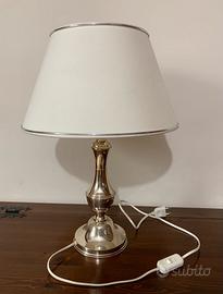 Lampada da tavolo in argento, anni’90