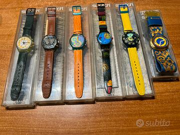Swatch anni 90 usati Chrono Scuba Musicall e Pop