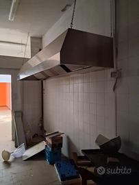 cappa in acciaio inox aspirante e filtrante