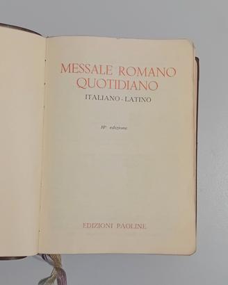 Messale Romano Quotidiano 1965