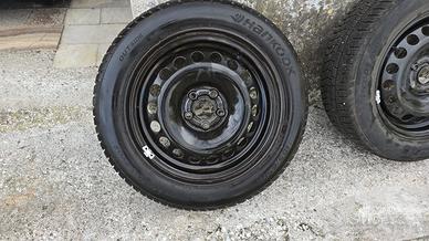 Gomme invernali Hankook(M+S) +cerchi+borchie 5x100