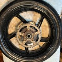 Coppia ant post cerchi aprilia rs 125 2t