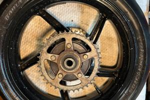 Coppia ant post cerchi aprilia rs 125 2t