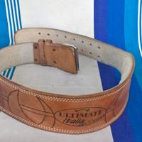 Cintura body building cuoio pesistica palestra