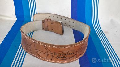 Cintura body building cuoio pesistica palestra