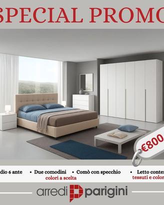 Camera da letto moderna  PROMO -LETTO CONTENITORE