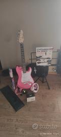 Chitarra elettrica con accessori