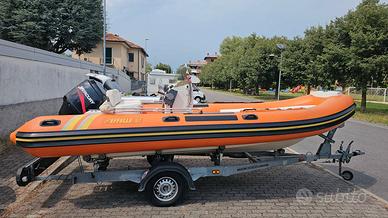 Gommone Effelle 5.7m + Mercury 125 + carrello