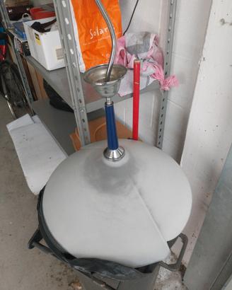 lampadario in vetro satinato ÷ diam 50 h.40 cm