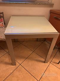 Tavolino cucina satinato + alluminio