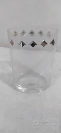 Vaso in cristallo e argento