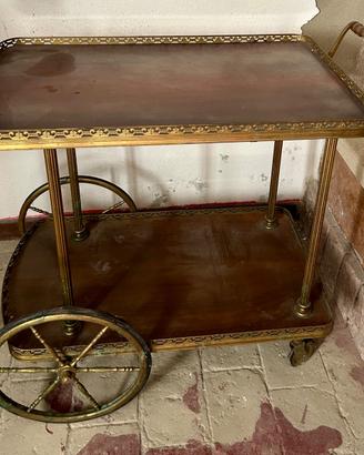 Carrello per liquori vintage
