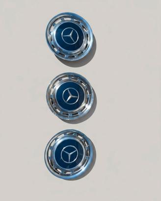 Tris coppe ruota Mercedes  W114, W108, W116, W123