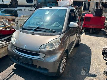 RICAMBI SMART FORTWO 451 CABRIO 2009 1.0cc BENZINA