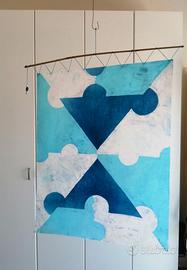 Batik fatto a mano-pezzo unico-"PUZZLE"