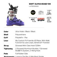 Scarpone Salomon 25/26 nuovo 