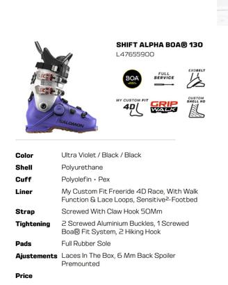 Scarpone Salomon 25/26 nuovo 