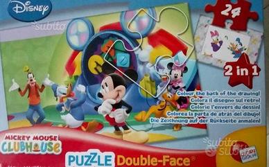 Puzzle disney 2 in 1 mickey mouse