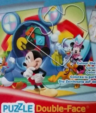 Puzzle disney 2 in 1 mickey mouse