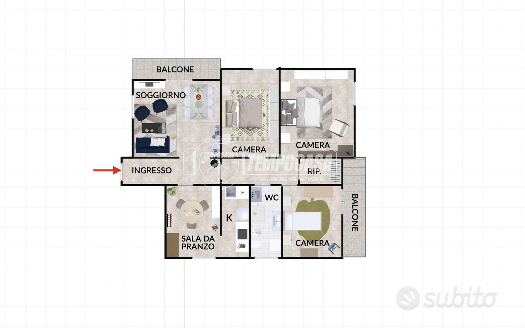 Appartamento – Fermo, Contrada Parete - Vista 2