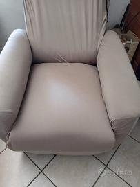 poltrona elettrica  relax 2 motori, reclinabile 