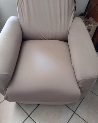 poltrona elettrica  relax 2 motori, reclinabile 