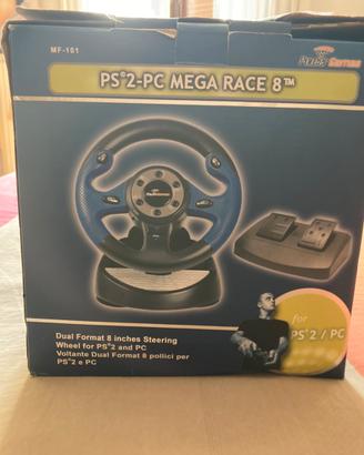 Volante e pedaliera PS2-PC