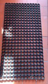 zerbino gomma esterno, antiscivolo a griglia