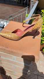 Sandalo Sergio Rossi oro tg. 38,50