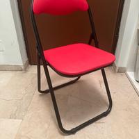 Sedie imbottite pieghevoli salva spazio