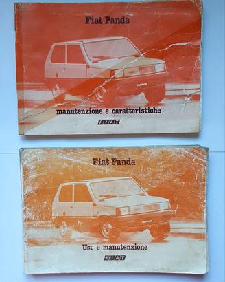 2 LIBRETTI FIAT PANDA 1^ serie MANUALI ORIGINALI